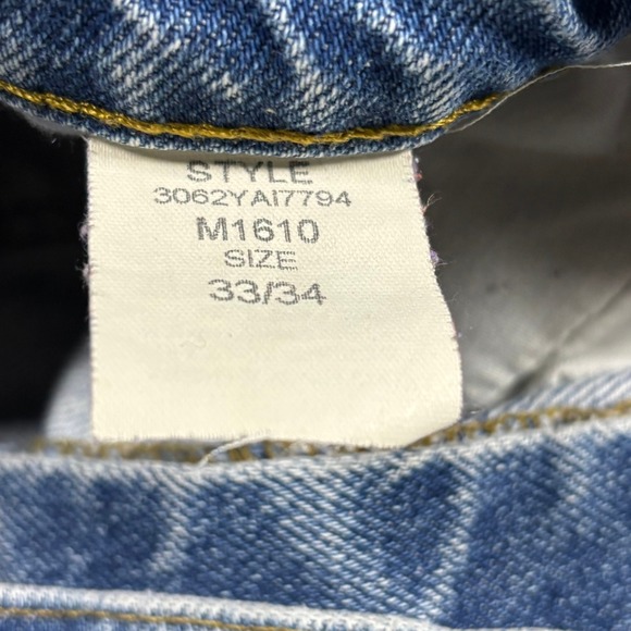 OLD COLLEGE INN Mens Jeans Blue Denim Straight Leg Size 33x34 Style M1610 - Picture 3 of 5